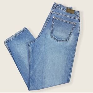 Vintage 90s Relativity Size 14 Light/Medium Wash 100% Cotton High Rise Mom Jeans